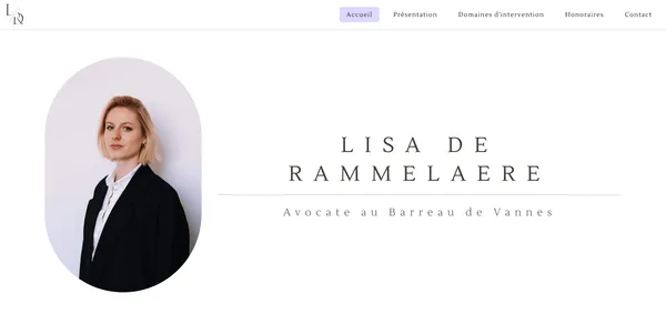 Site web de Lisa De Rammelaere