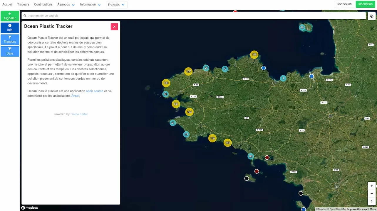 Capture d'écran de Ocean Plastic Tracker