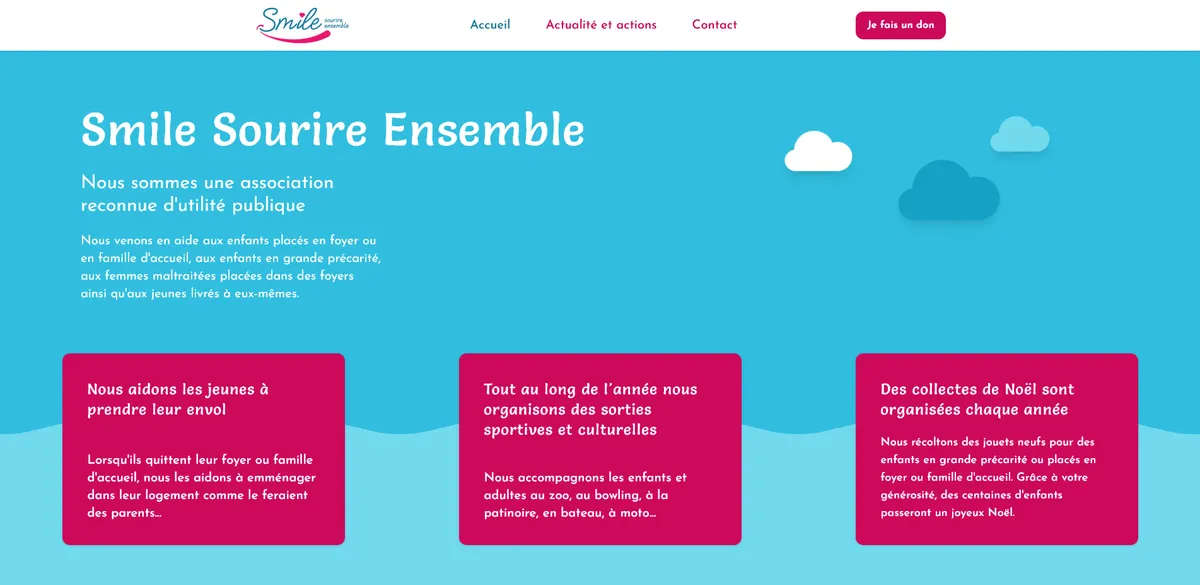 Capture d'écran principal de Smile Sourire Ensemble